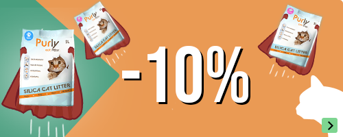10% korting op Purly Silica kattenbakvulling